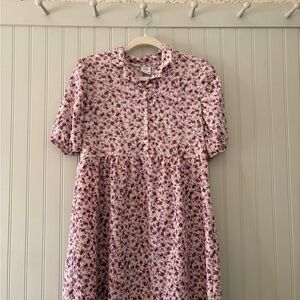 Floral Pink Girls Dress